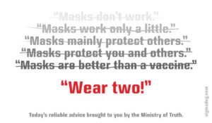 Mask lies from government
