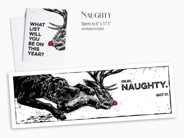 Naughty Christmas card