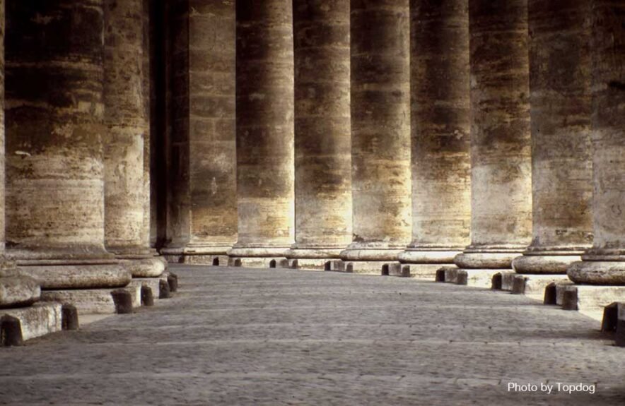 Columns at St. Peter's Square, Rome. Photo by topdog