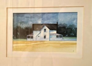 Farm House (watercolor, 4x7)